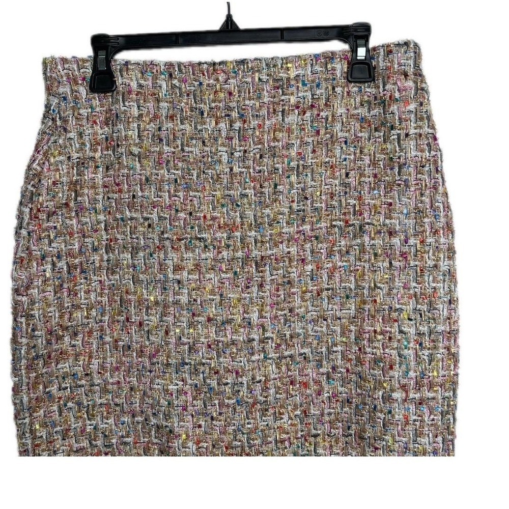 Venus Rainbow Multicolor Tweed Mini Skirt Size 10